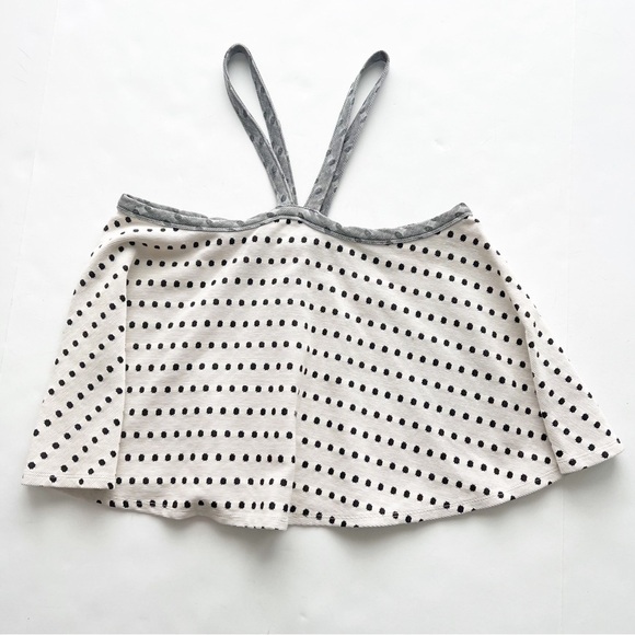 2/25 ANTHROPOLO New ANTHROPOLO-GIE Jemma Black Polka Dot Halter Top Shirt - Picture 2 of 5